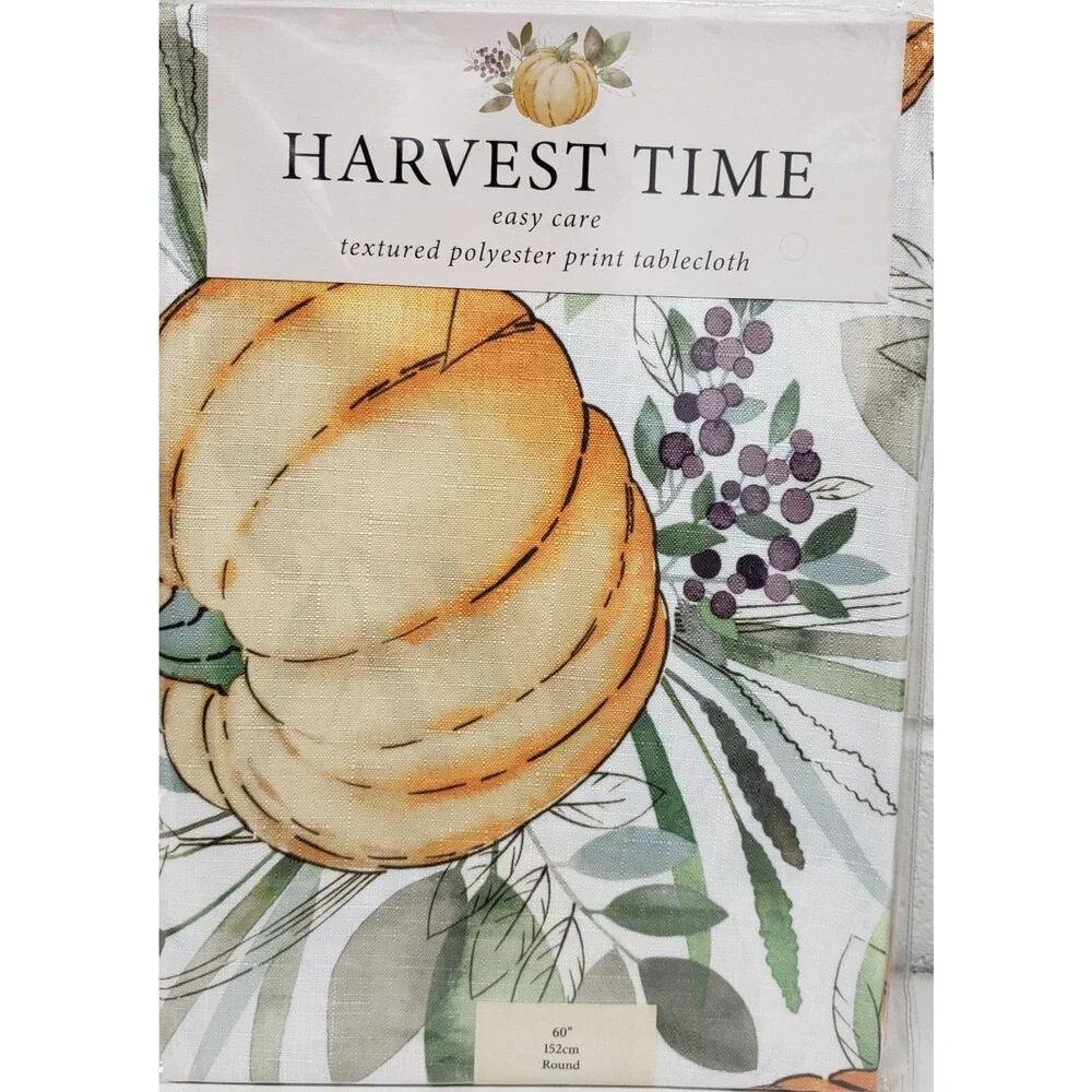1 Printed Fabric Tablecloth, 60